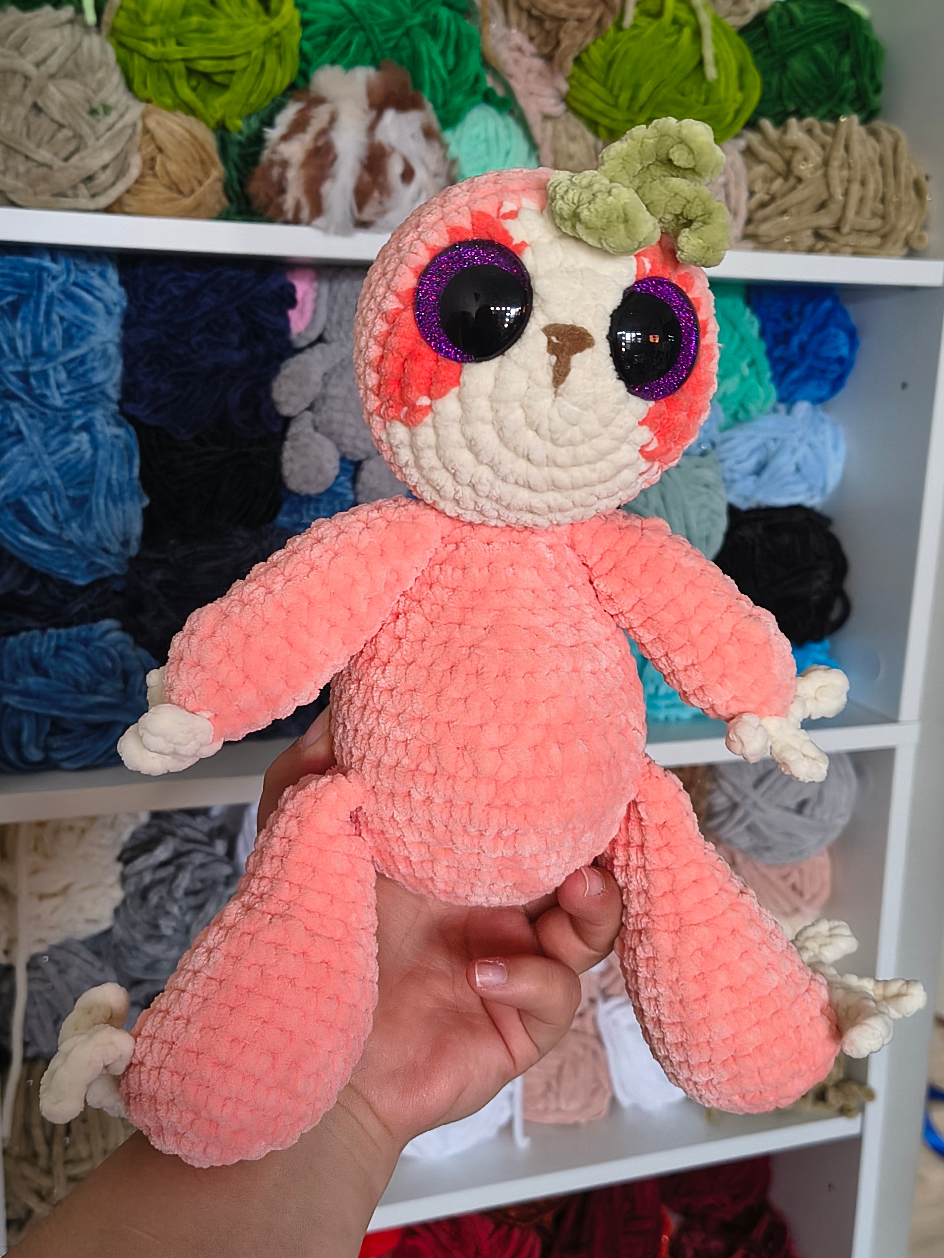 Faultier Peach