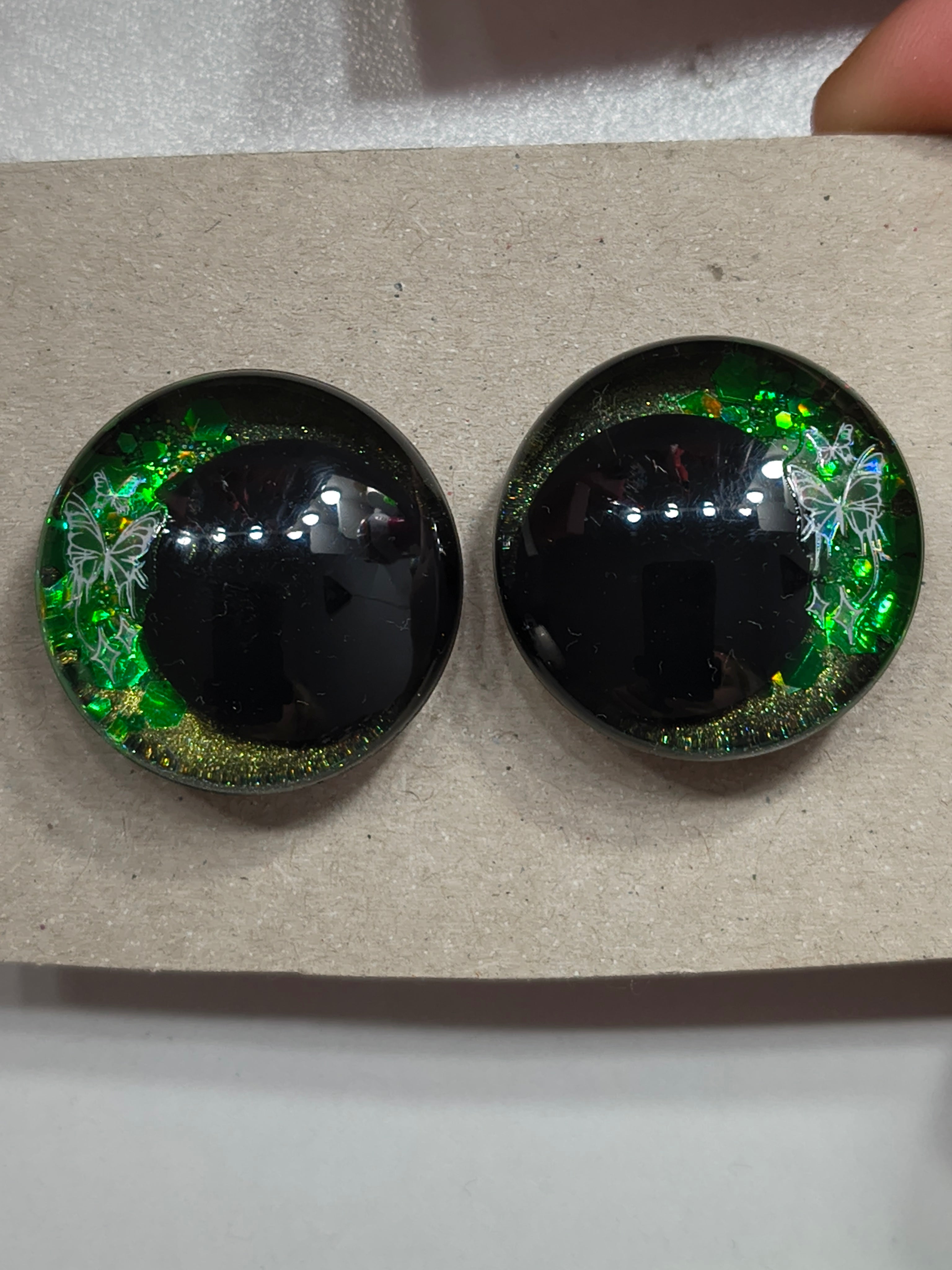 Green butterfly 30mm